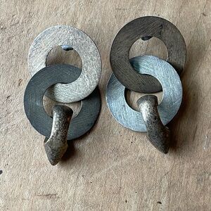 Artisan earrings - Sterling Silver / Mixed metal